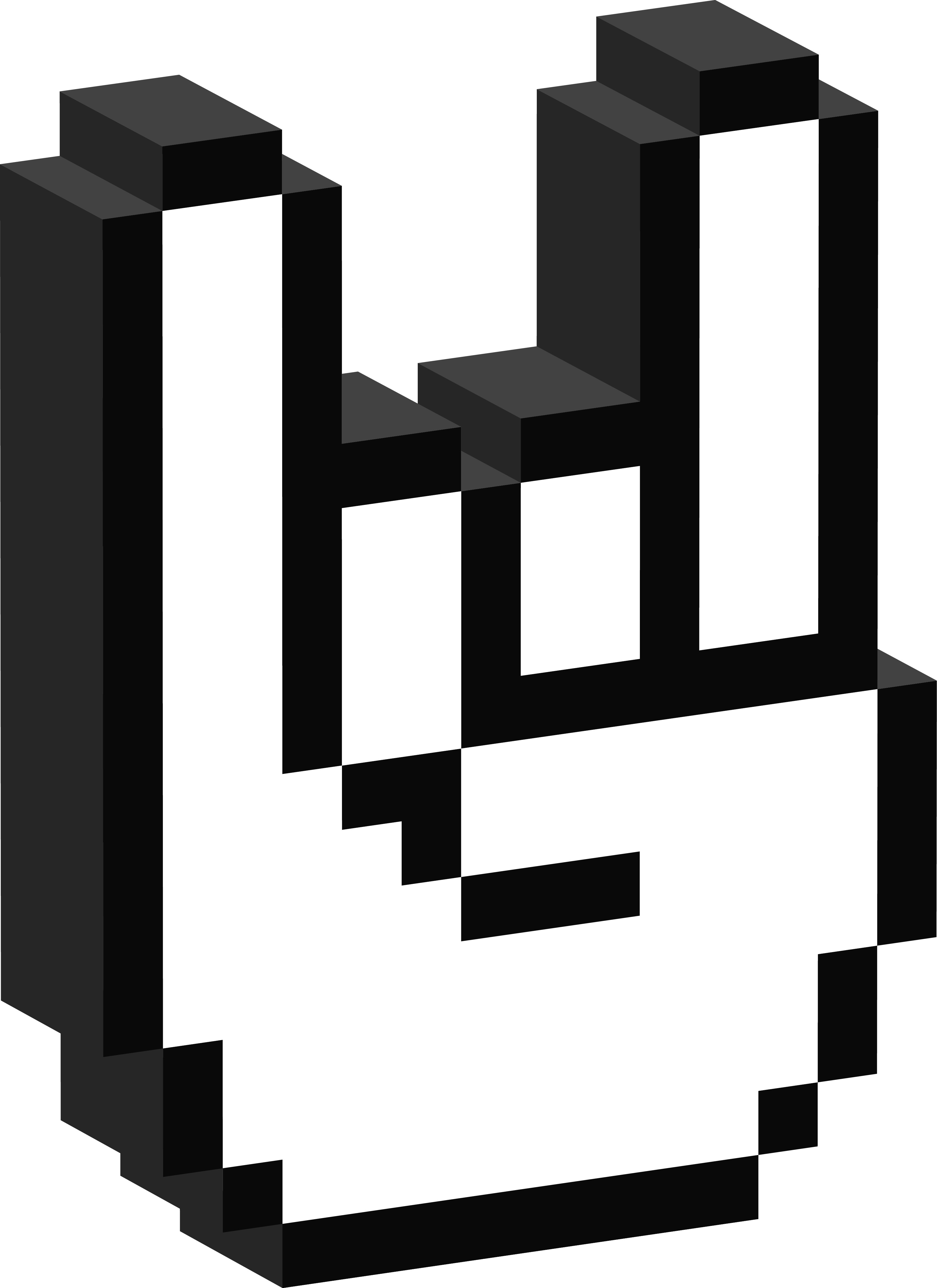 Rock on hand pixel icon